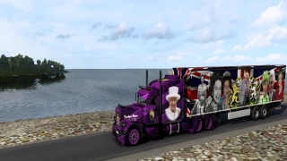 Queen Elizabeth tribute Peterbilt 389 viper